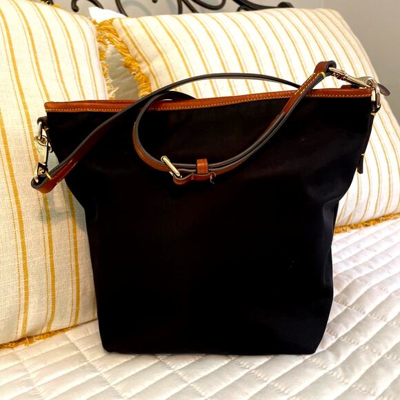 Dooney & Bourke Wayfarer Small Hobo Black Nylon Crossbody - Picture 3 of 10